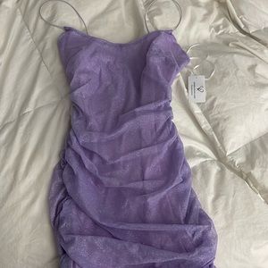 NWT Windsor Bodycon Ruched Lavender Dress